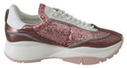 Jimmy Choo Pink Candyfloss Leather Raine Sneakers - Zeiniez