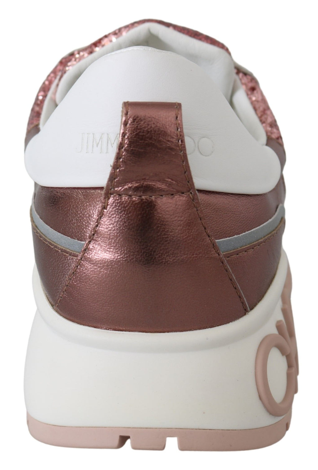 Jimmy Choo Pink Candyfloss Leather Raine Sneakers - Zeiniez