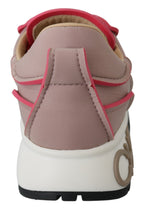 Jimmy Choo Ballet Pink and Red Raine Sneakers - Zeiniez