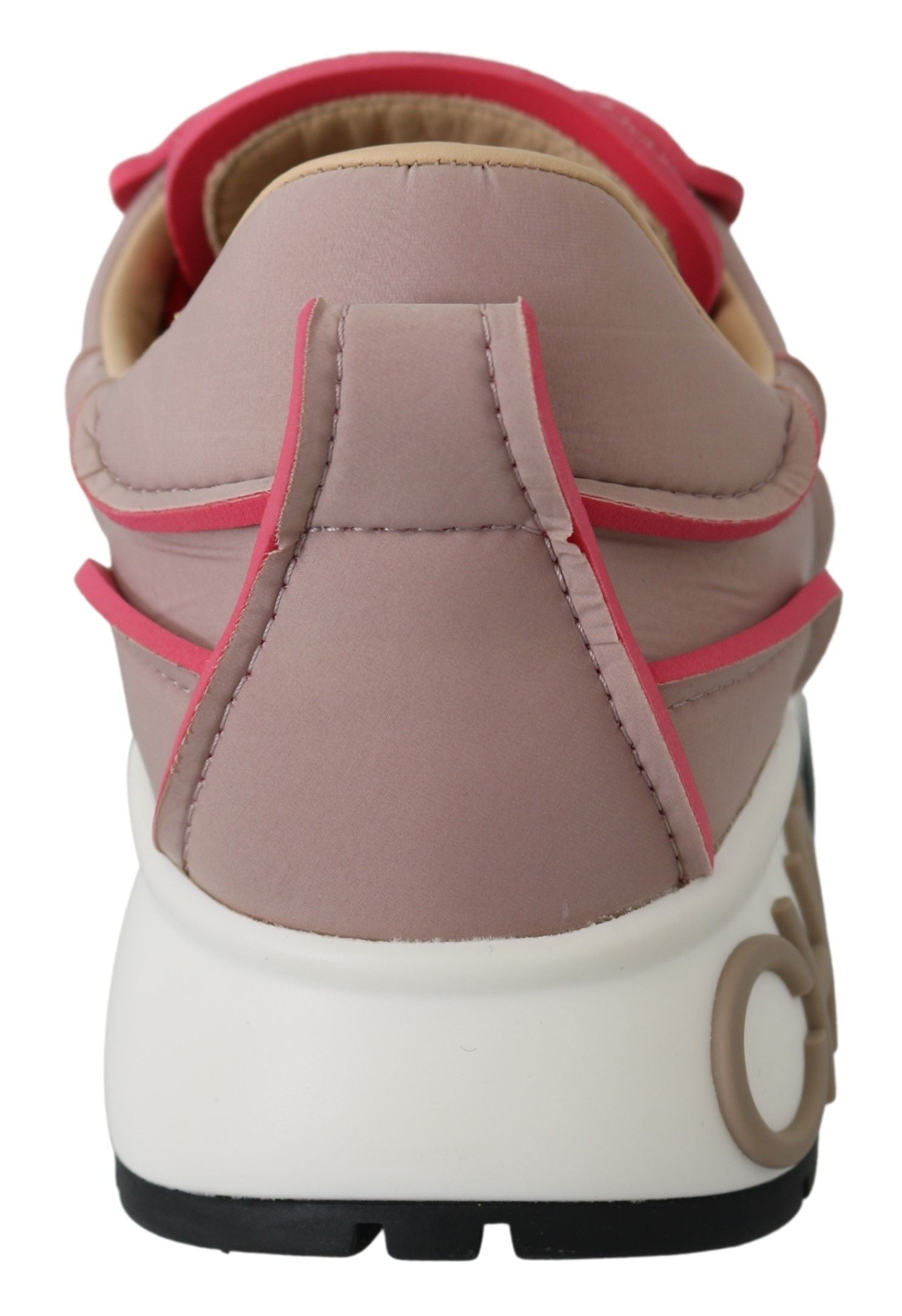 Jimmy Choo Ballet Pink and Red Raine Sneakers - Zeiniez
