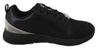Plein Sport Black Polyester Runner Gisella Sneakers Shoes - Zeiniez
