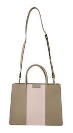 Karl Lagerfeld Sage Green Polyurethane Tote Shoulder Bag - Zeiniez
