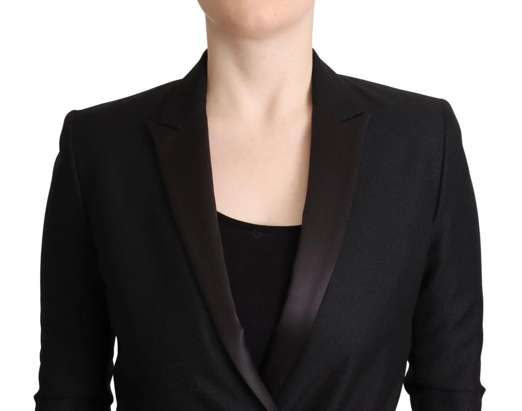 Costume National Black Long Sleeves Double Breasted Jacket - Zeiniez