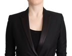 Costume National Black Long Sleeves Double Breasted Jacket - Zeiniez