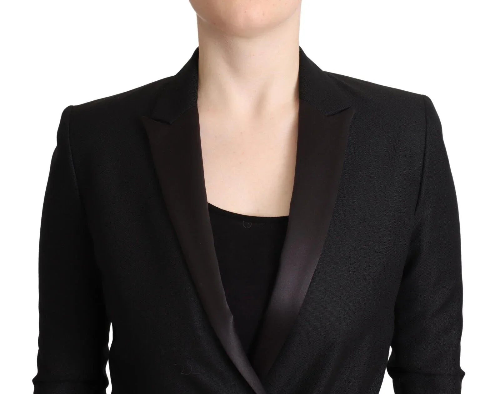 Costume National Black Long Sleeves Double Breasted Jacket - Zeiniez