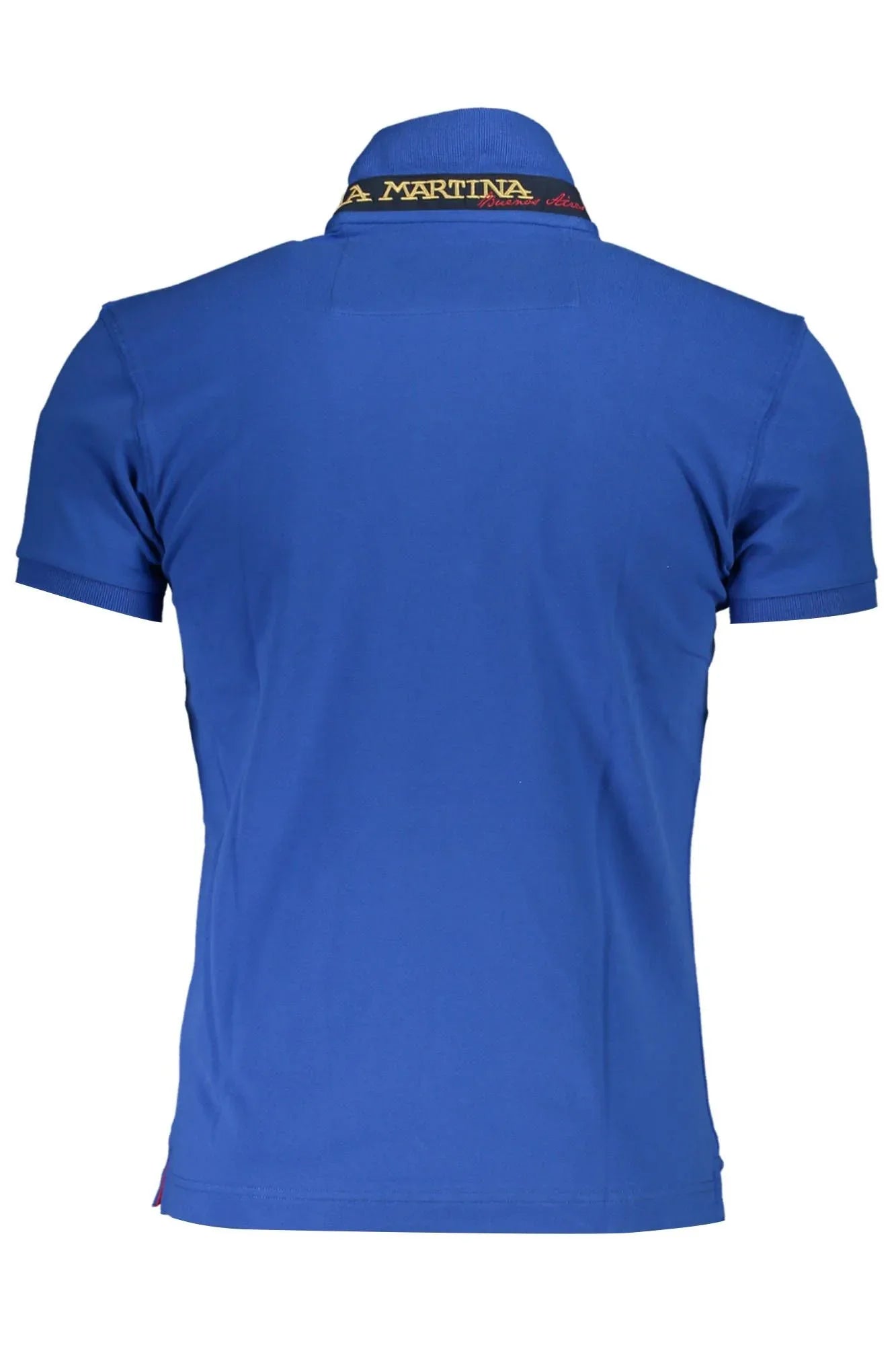 La Martina Blue Cotton Polo Shirt - Zeiniez