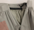 Comeforbreakfast Pink Gray Mini Short Pleated Skirt - Zeiniez