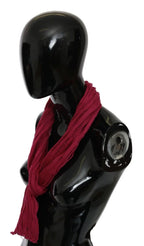 John Galliano Bordeaux Neck Wrap Shawl Foulard Scarf - Zeiniez