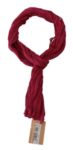 John Galliano Bordeaux Neck Wrap Shawl Foulard Scarf - Zeiniez