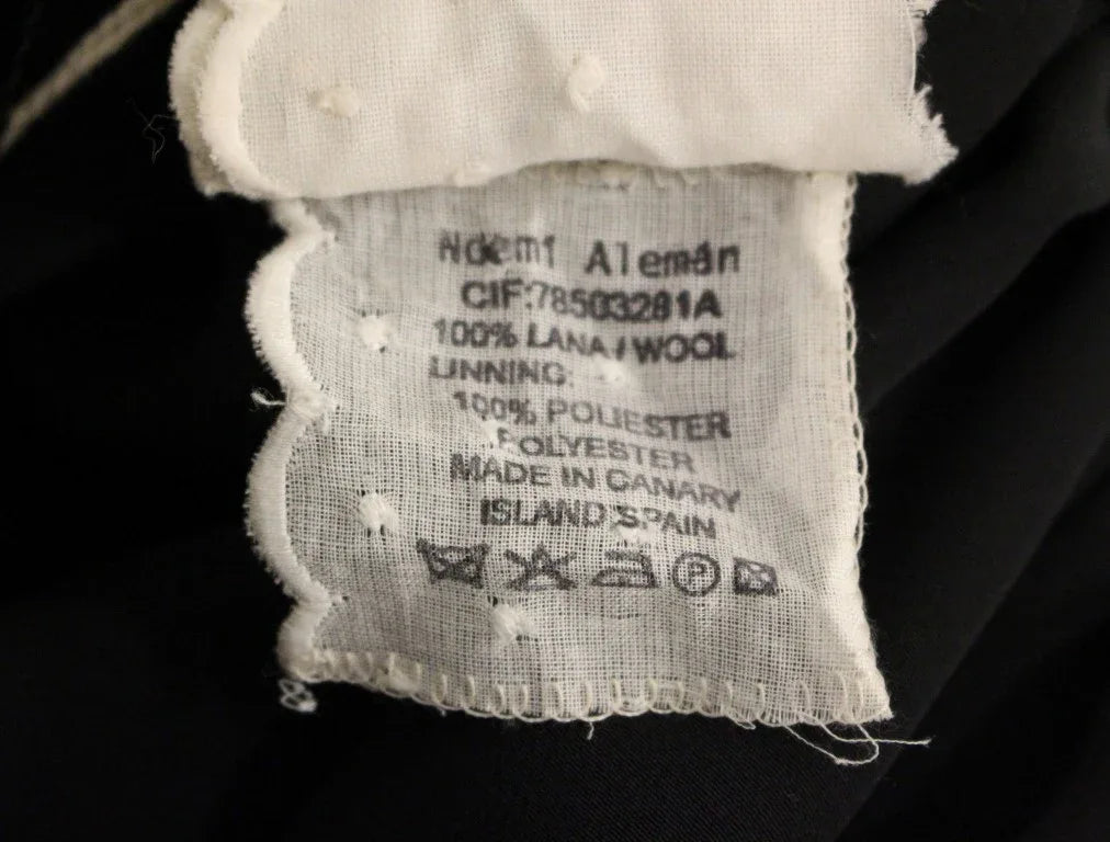 NOEMI ALEMÁN Gray Checkered Wool Shorts Skirt - Zeiniez