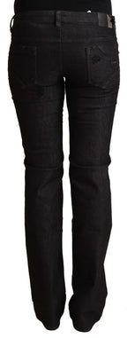 Costume National Black Cotton Low Waist Skinny Jeans - Zeiniez