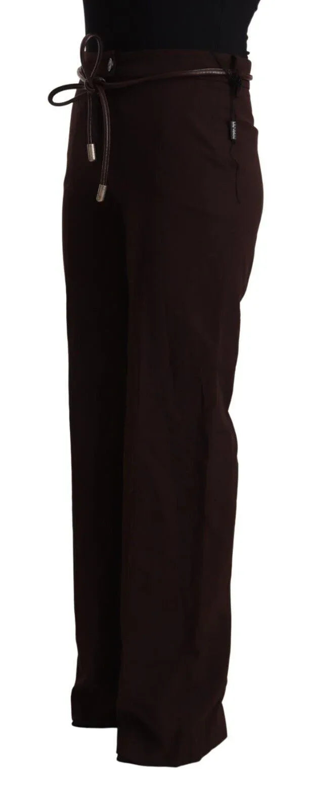 Patrizia Pepe Black High Waist Straight Formal Pants - Zeiniez