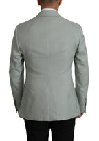 Dolce & Gabbana Light Green Cashmere Silk Blazer - Zeiniez