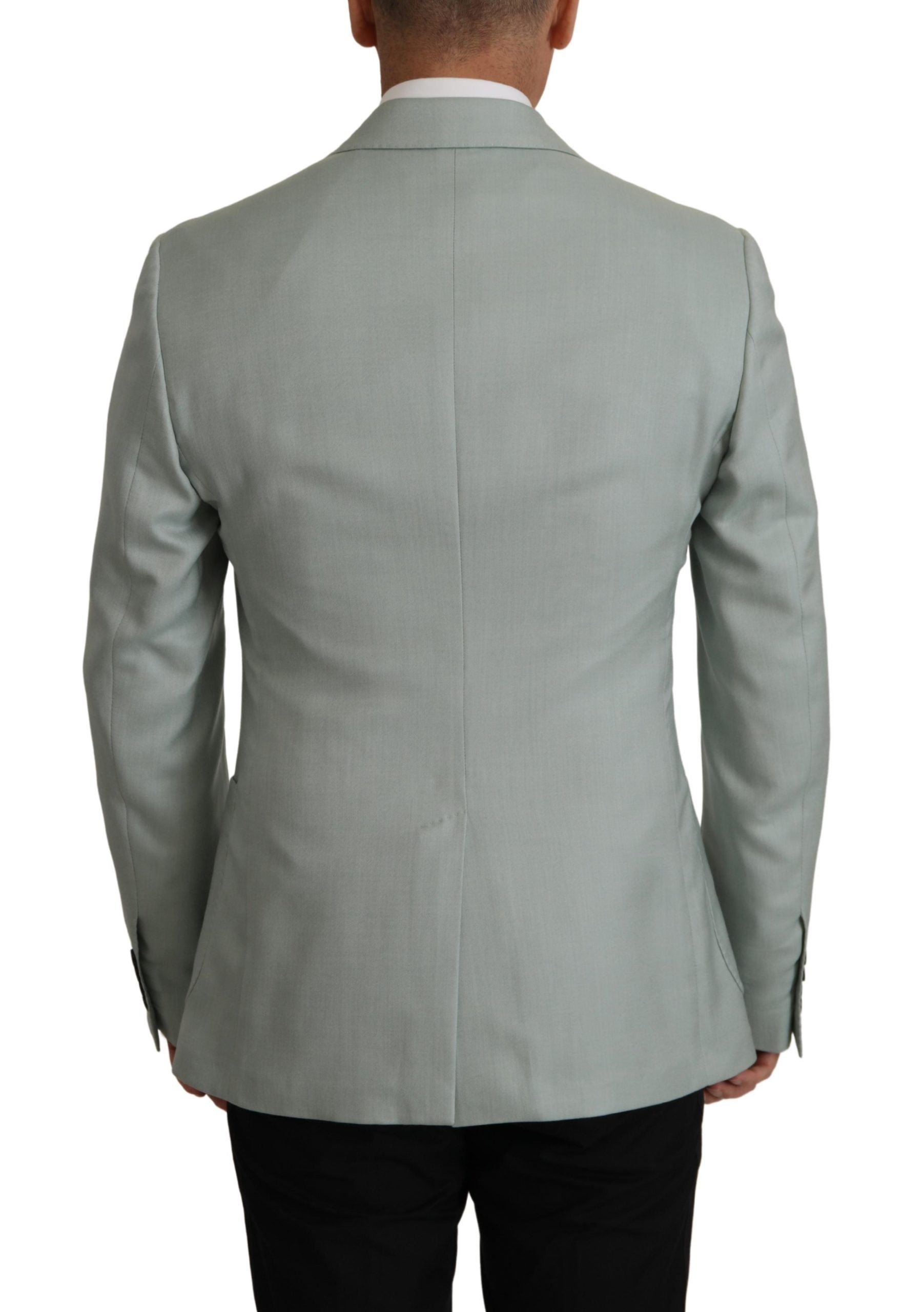 Dolce & Gabbana Light Green Cashmere Silk Blazer - Zeiniez