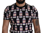 Dolce & Gabbana Black Bacio Di Venere Cotton Crew T-shirt - Zeiniez