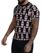 Dolce & Gabbana Black Bacio Di Venere Cotton Crew T-shirt - Zeiniez