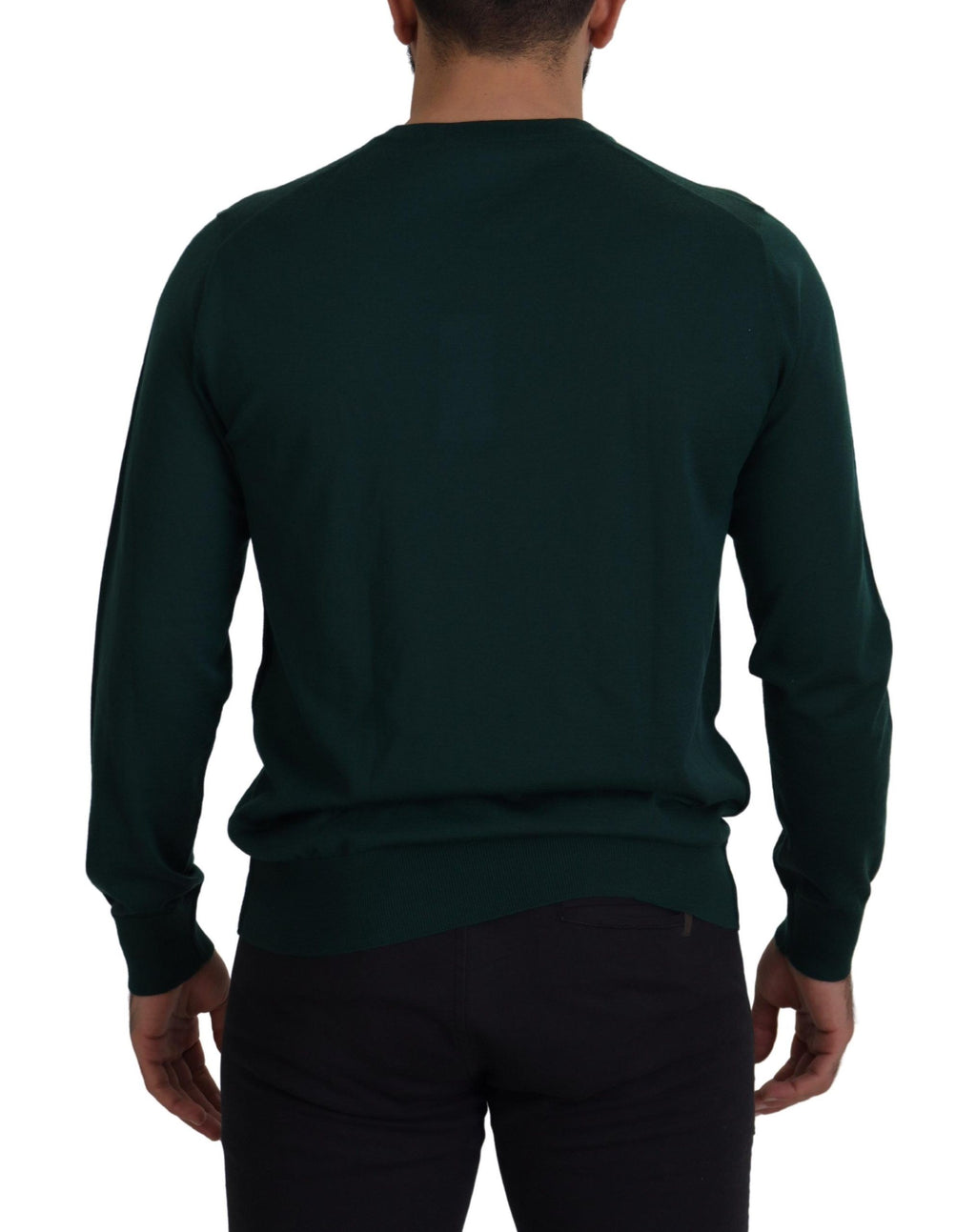 Dolce & Gabbana Green Cashmere Crewneck Pullover Sweater - Zeiniez