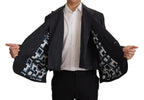 Dolce & Gabbana Blue Linen Formal Mens Blazer Jacket - Zeiniez