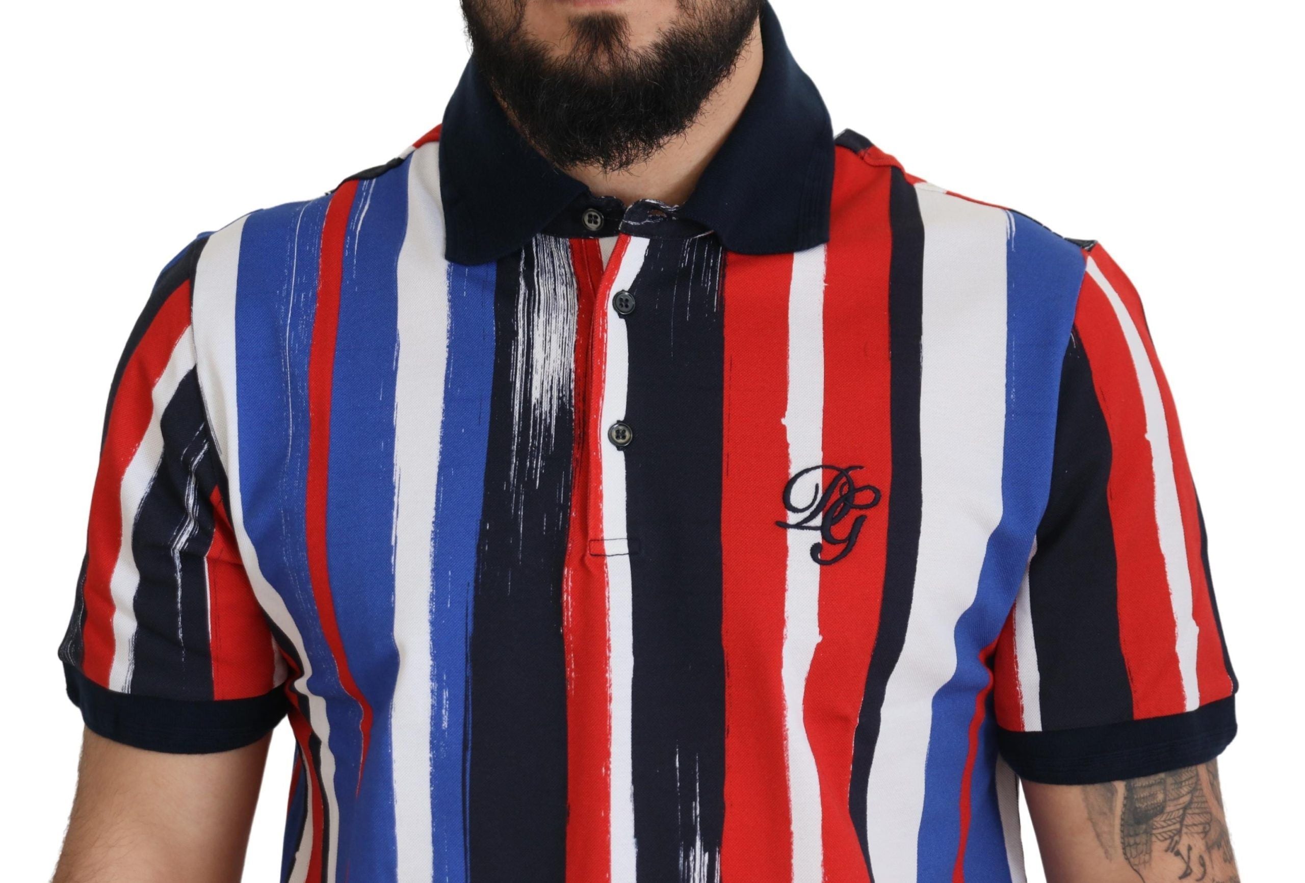 Dolce & Gabbana Multicolor Cotton Polo Top T-shirt - Zeiniez