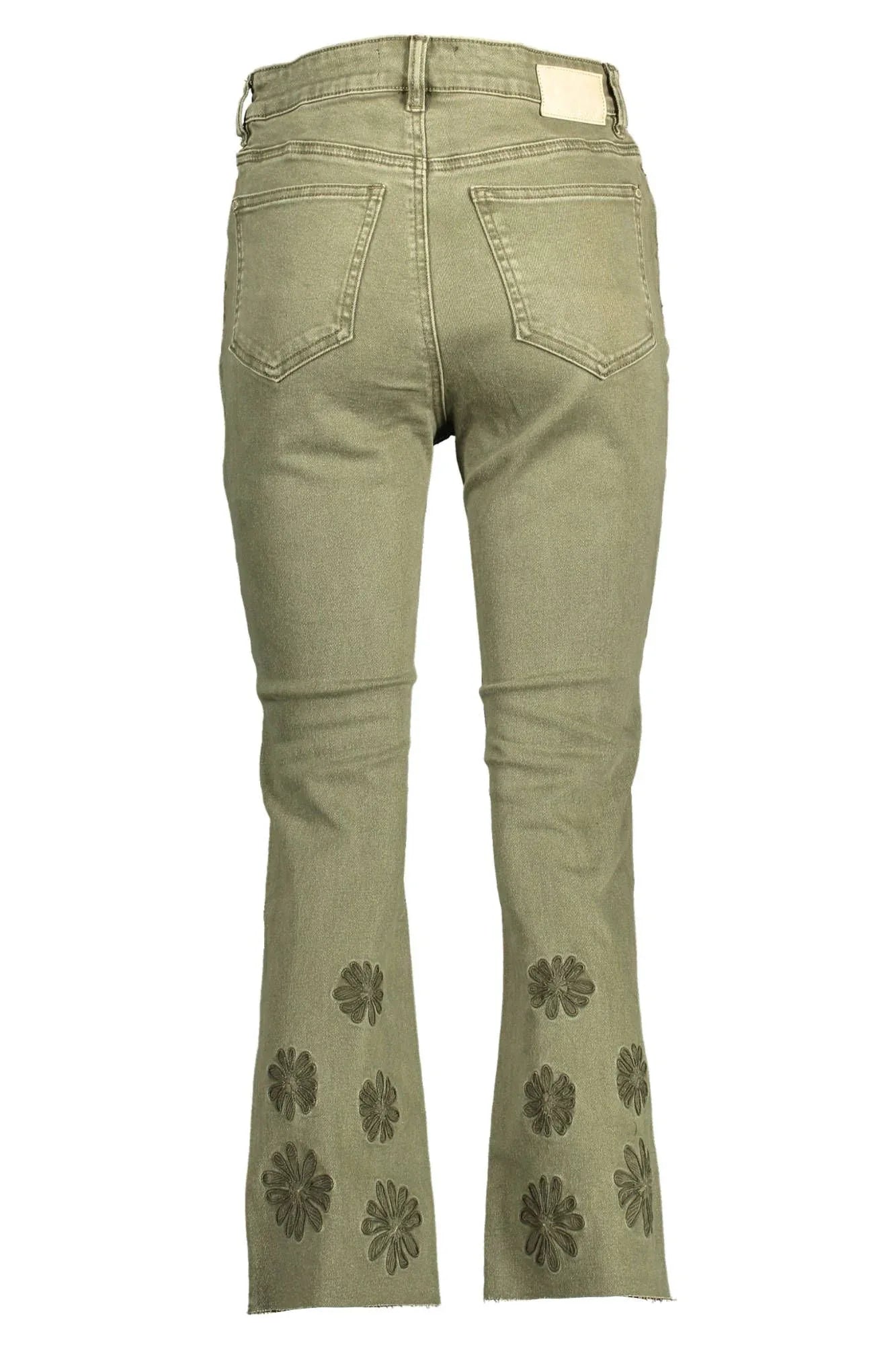 Desigual Green Cotton Jeans & Pants - Zeiniez