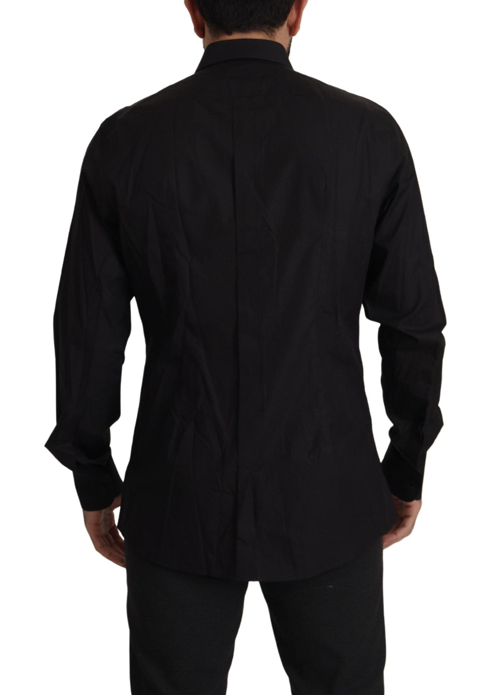 Dolce & Gabbana Black GOLD Slim Fit Tuxedo Dress Shirt - Zeiniez