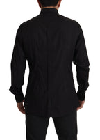 Dolce & Gabbana Black GOLD Slim Fit Tuxedo Dress Shirt - Zeiniez