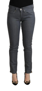 Levi's Gray Cotton Low Waist Skinny Denim Jeans - Zeiniez