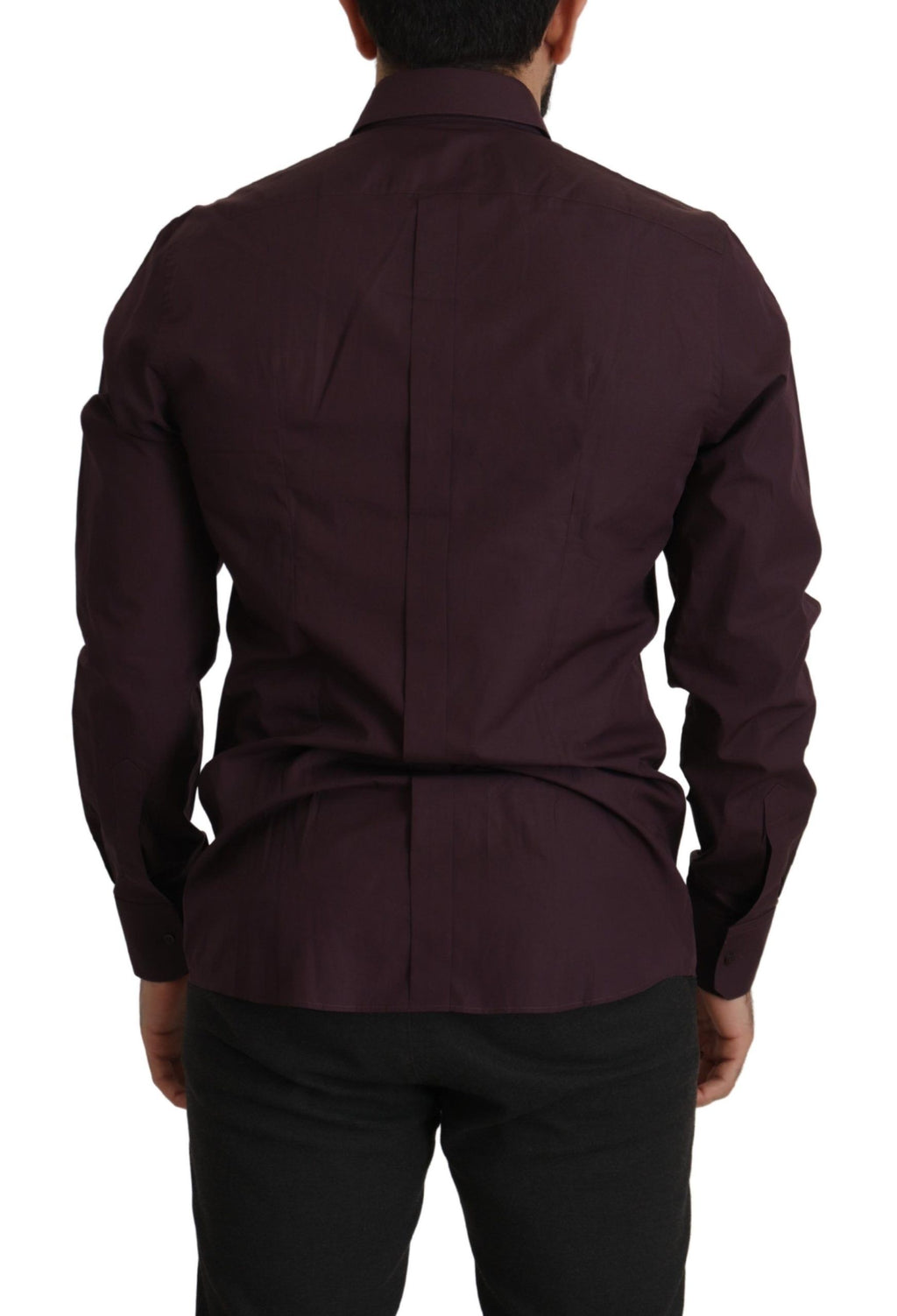 Dolce & Gabbana Purple Cotton GOLD Slim Fit Dress Shirt - Zeiniez