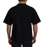 Dolce & Gabbana Black Logo Cotton Crewneck T-shirt - Zeiniez