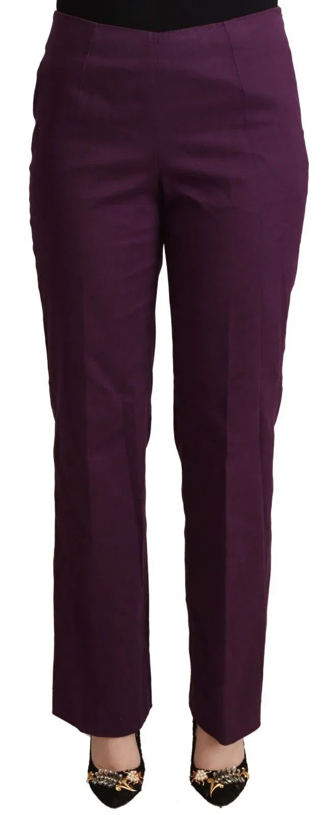 BENCIVENGA Violet High Waist Tapered Casual Pants - Zeiniez