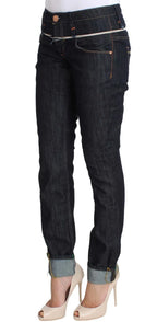 Acht Blue Denim Cotton Bottoms Straight Fit Jeans - Zeiniez