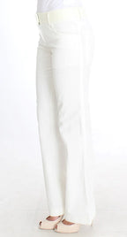 Ermanno Scervino White Striped Straight Fit Pants - Zeiniez