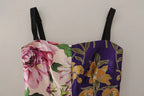 Dolce & Gabbana Dress Midi Patchwork Floral Jaquard Silk - Zeiniez