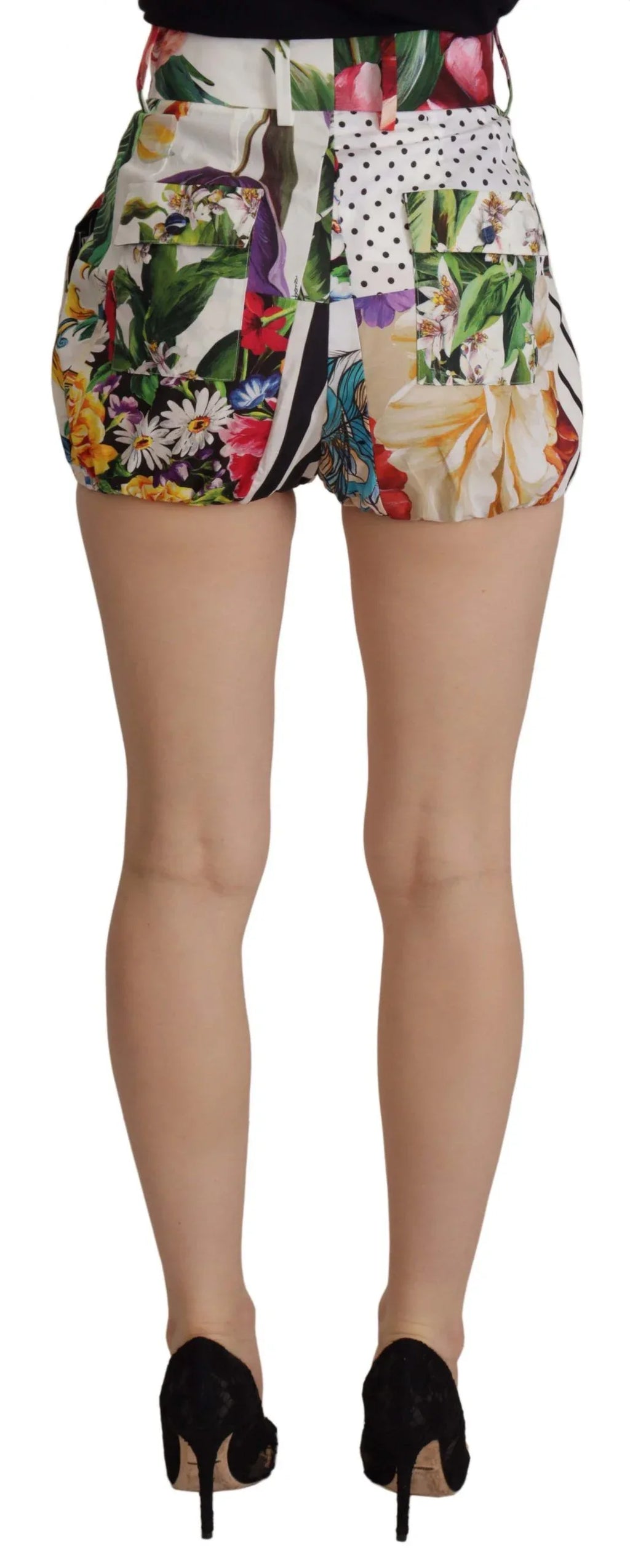 Dolce & Gabbana Multicolor High Waist Hot Pants Shorts - Zeiniez