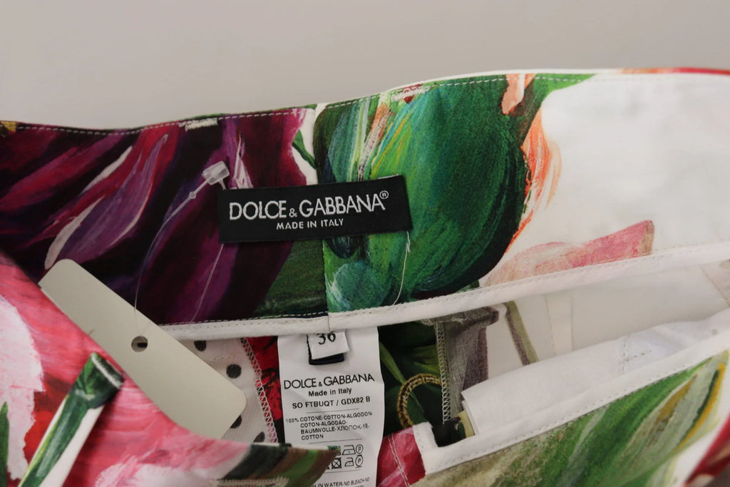Dolce & Gabbana Multicolor High Waist Hot Pants Shorts - Zeiniez