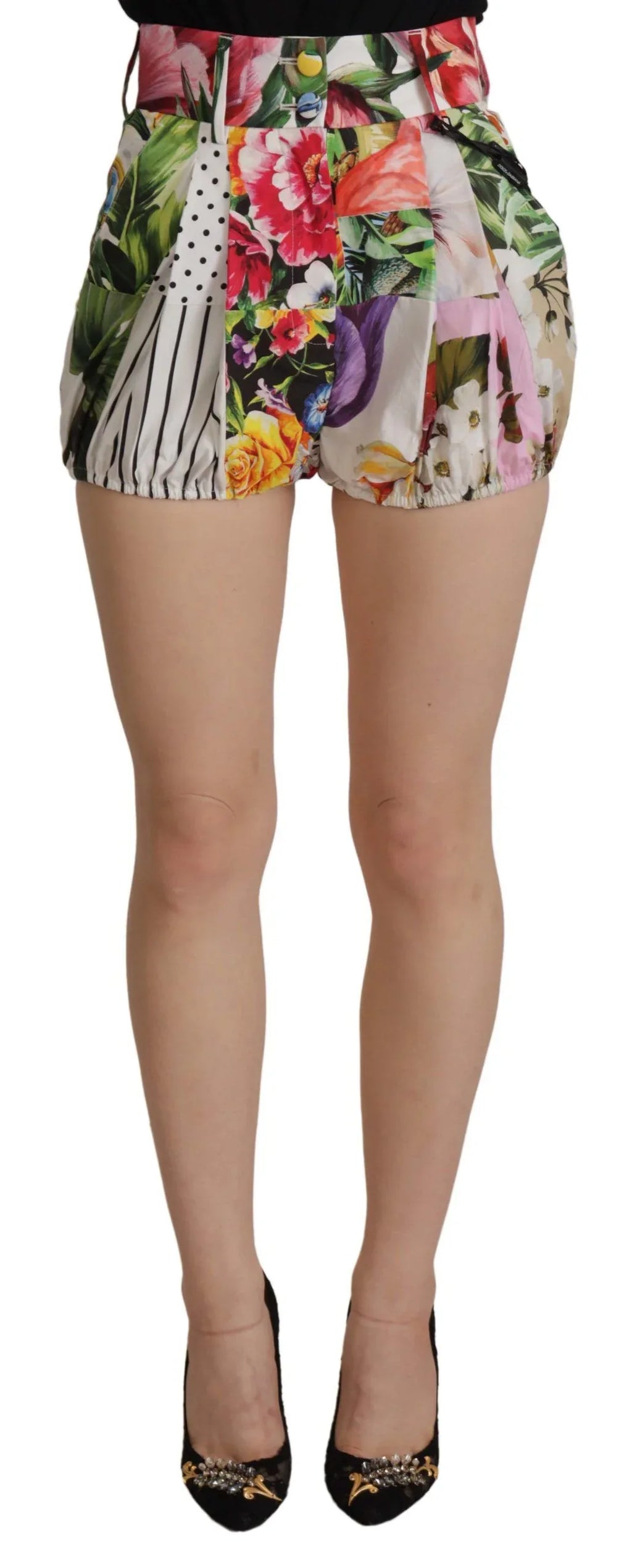 Dolce & Gabbana Multicolor High Waist Hot Pants Shorts - Zeiniez