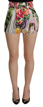 Dolce & Gabbana Multicolor High Waist Hot Pants Shorts - Zeiniez