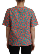 Dolce & Gabbana Pink Sail Boat Print Cotton T-shirt - Zeiniez