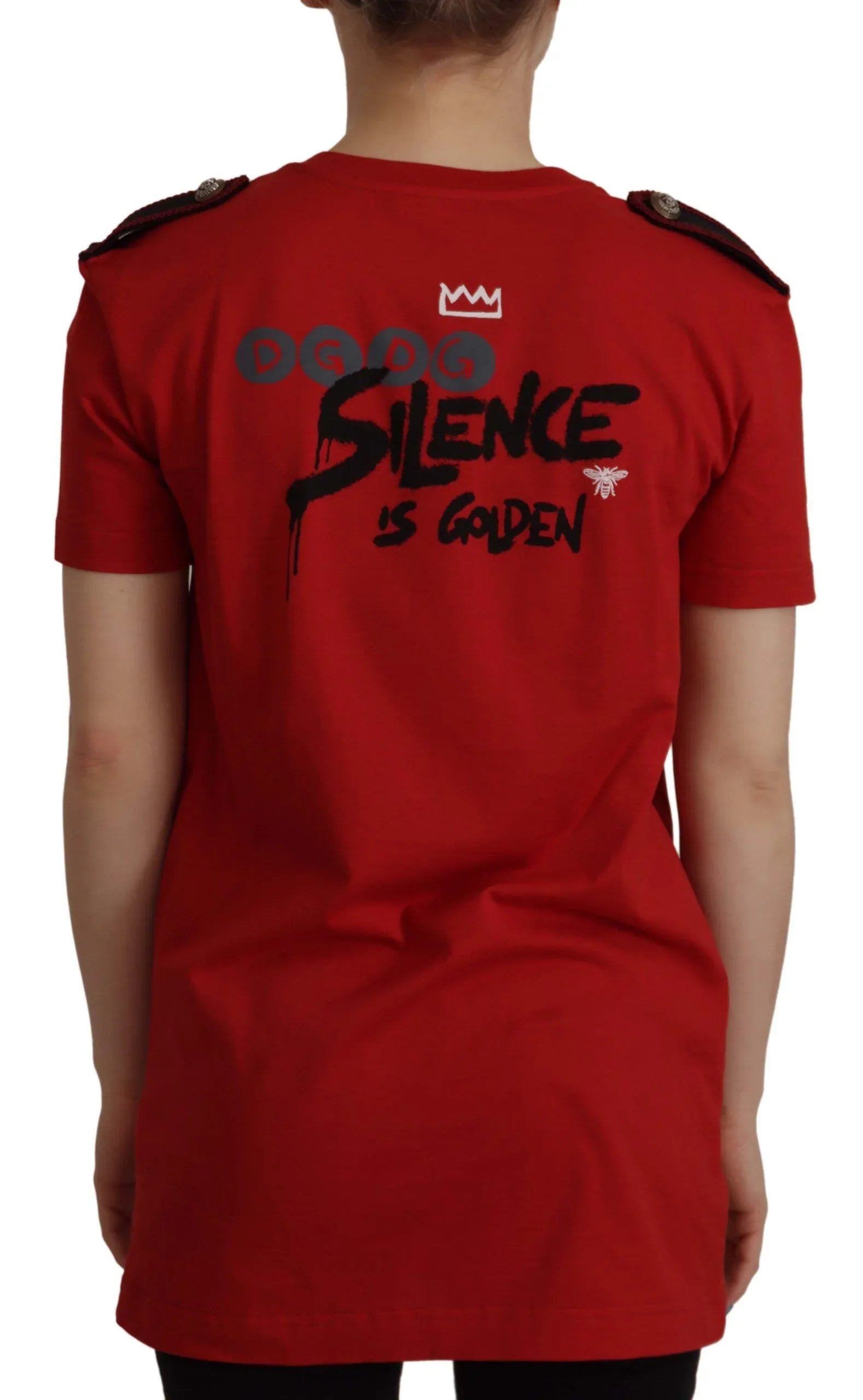 Dolce & Gabbana Red Amor Vincit Omnia Crewneck T-shirt - Zeiniez