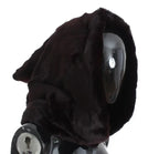 Dolce & Gabbana Purple Weasel Fur Crochet Hood Scarf Hat - Zeiniez