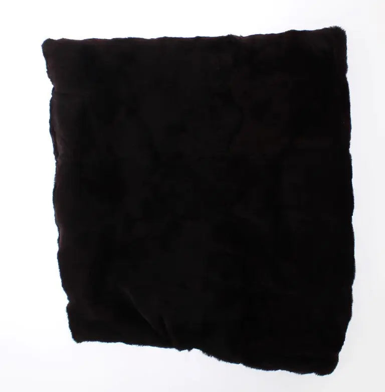 Dolce & Gabbana Purple Weasel Fur Crochet Hood Scarf Hat Dolce & Gabbana