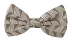 Dolce & Gabbana Gray 100% Silk Adjustable Neck Papillon Bow Tie - Zeiniez