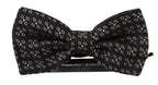 Dolce & Gabbana Black White Polka Dot 100% Silk Neck Papillon Tie - Zeiniez
