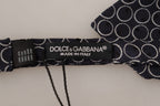 Dolce & Gabbana Black White Round 100% Silk Neck Papillon  Tie - Zeiniez