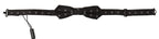 Dolce & Gabbana Black White Polka Dot 100% Silk Neck Papillon Tie - Zeiniez