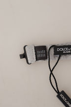 Dolce & Gabbana Gray 100% Silk Adjustable Neck Papillon Tie - Zeiniez