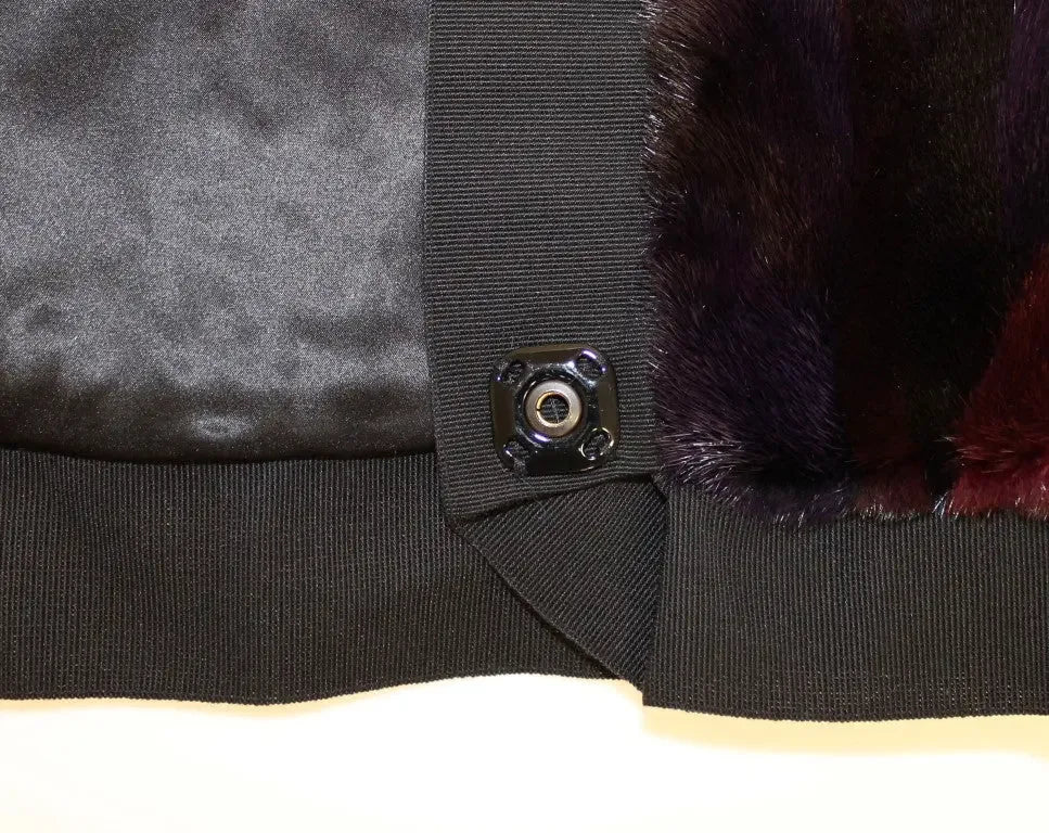 Dolce & Gabbana Purple MINK Fur Scarf Foulard Neck Wrap - Zeiniez