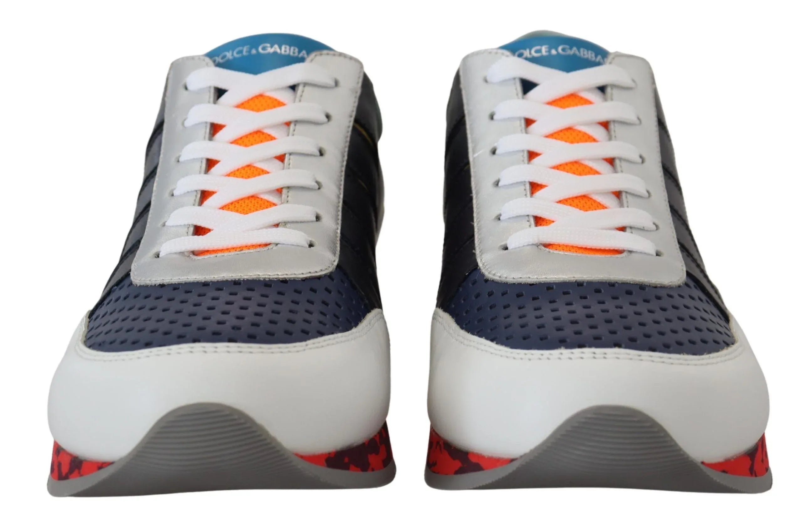 Dolce & Gabbana Multicolor Leather Sport Low Top Sneakers - Zeiniez