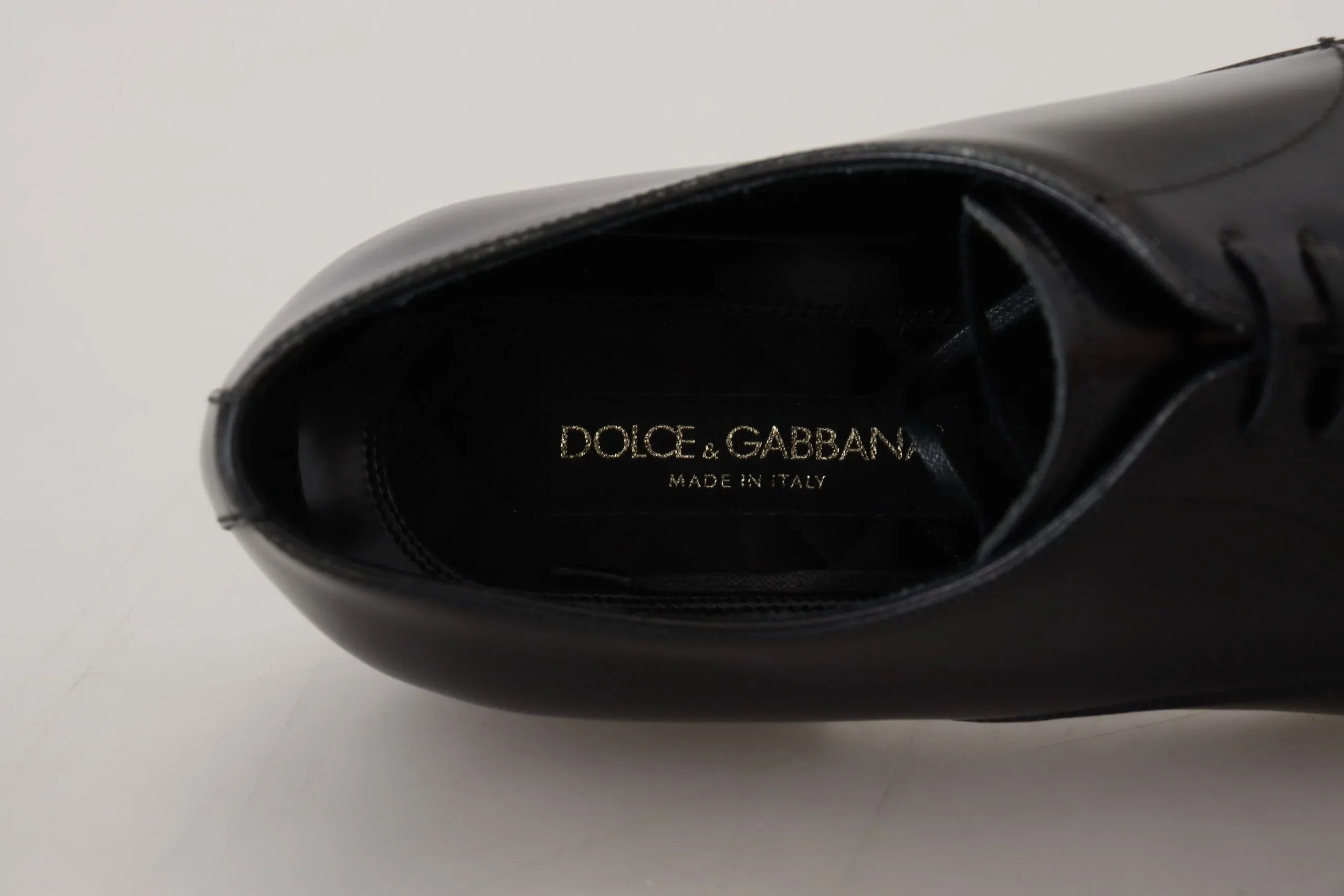 Dolce & Gabbana Black Leather Formal Dress Shoes - Zeiniez