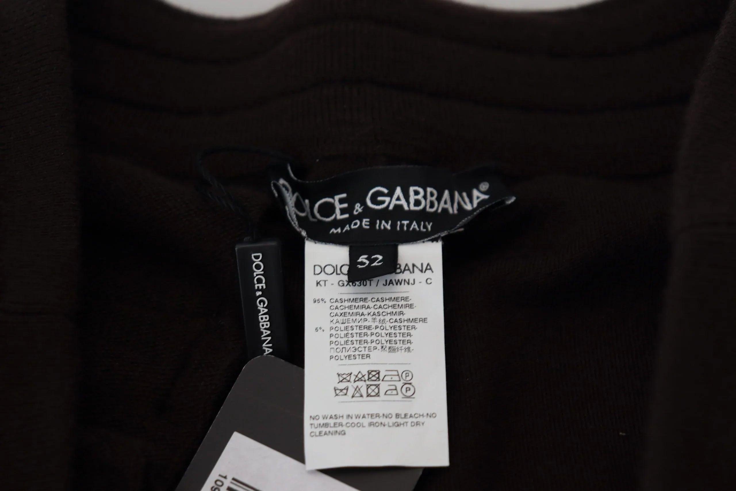 Dolce & Gabbana Brown Cashmere Trousers Bottoms Drawstring Pants - Zeiniez